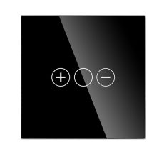 ELEKTRO SMART STAKLENI PANEL ZA DIMER S METALNIM NOSAČEM - CRNI