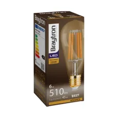 ŽARULJA LED, 6W, E27, 2200K, FILAMENT