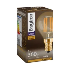 ŽARULJA LED, 4W, E14, 2200K, 360LM, P45, IP20, FILAMENT