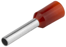 IZOLIRANA ZAVRŠNA ČAHURA, POKOSIT.BAKAR, CRVENA 1,5MM2, l=16,4MM