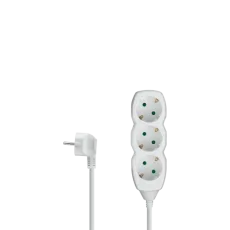 PRODUŽNI KABEL 3X1,5mm2, 1,5m, BIJELI