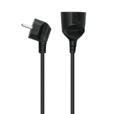 PRODUŽNI KABEL M/Ž 1,5mm2, 1,5m, CRNI