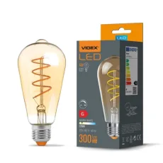 ŽARULJA LED, 4W, E27, 2200K, FILAMENT, VIDEX